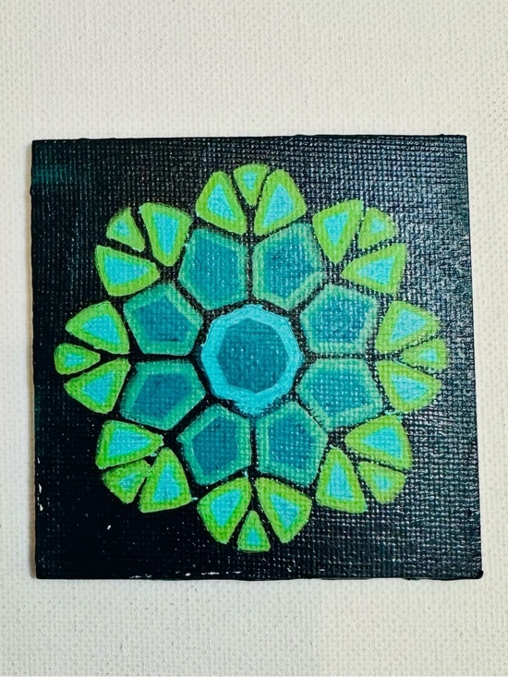 Teal & Green Mandala Magnet